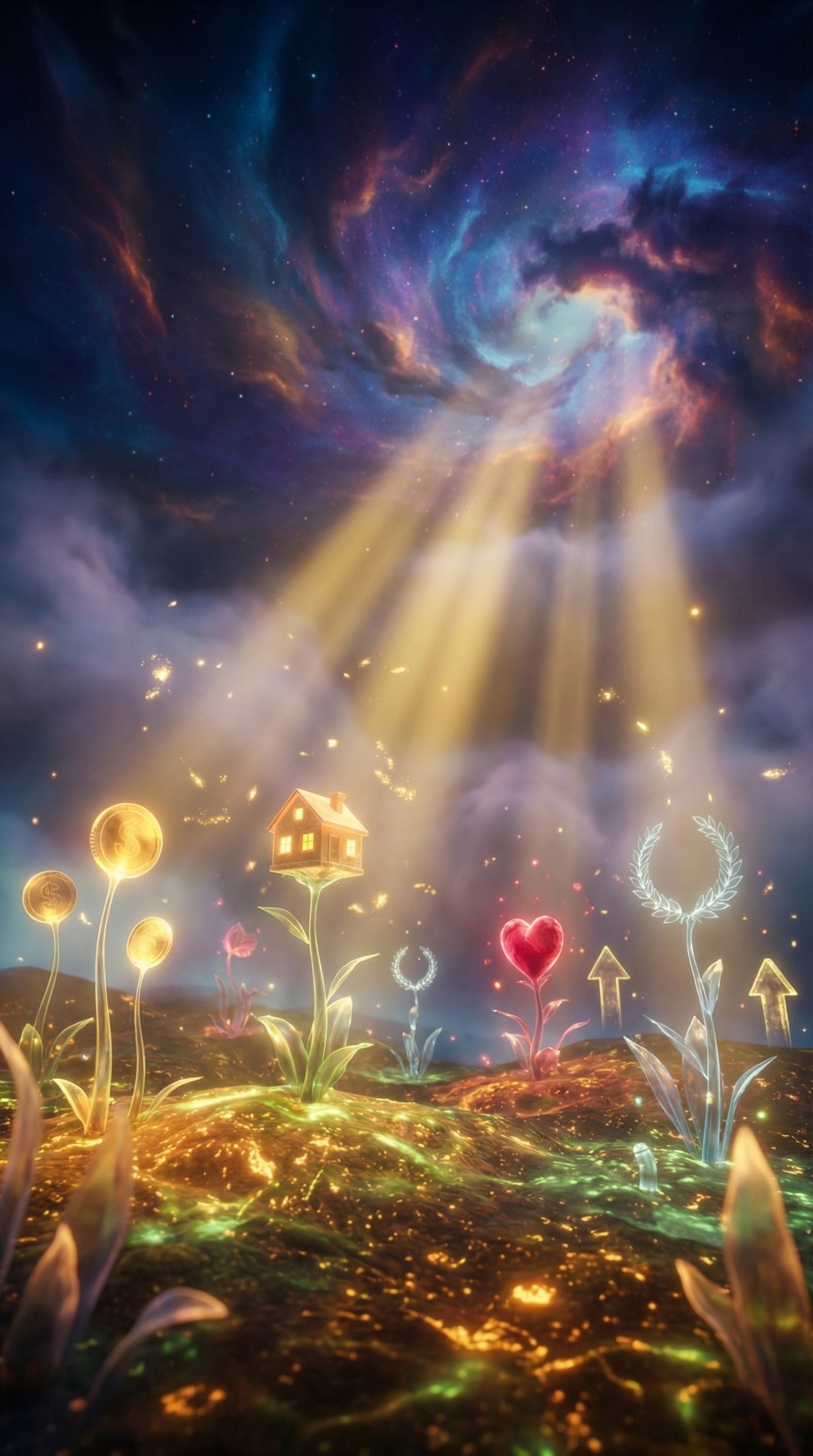 Firefly GeminiFlash A Surreal Mystical Landscape Where The Ground Itself Looks Like Fertile Glowing Soil 958815 Scaled